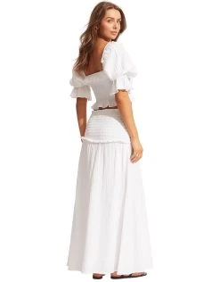 Seafolly Caspian Strapless Dress/Skirt - White -Pitusa Shop 54879 TO White 54880 DR White 1661