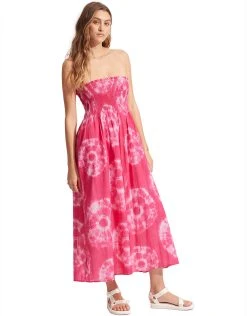 Seafolly Tie Dye Skirt Dress - Rose Pink -Pitusa Shop 55025 SK RosePink 2