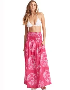 Seafolly Tie Dye Skirt Dress - Rose Pink