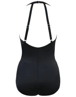 Miraclesuit Rock Solid Wrapsody Swimsuit - Black -Pitusa Shop 6523049 Rock Solid Wrapsody Back BLK