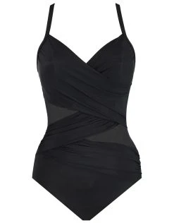 Miraclesuit Network Mystique Swimsuit - Black -Pitusa Shop 6530075 Network Mystique BLK F 2