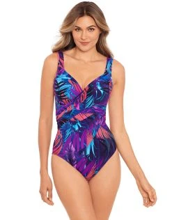 Miraclesuit Caliente Tropica Revele Swimsuit - Framboise
