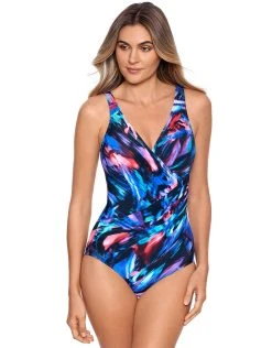 Miraclesuit Fuego Flora Oceanus Swimsuit - Black Floral