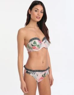 Ted Baker Palace Gardens Moulded Bikini Top - Grey -Pitusa Shop 72156 TB 3