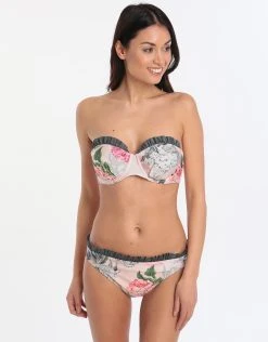 Ted Baker Palace Gardens Moulded Bikini Top - Grey -Pitusa Shop 72156 TB 4