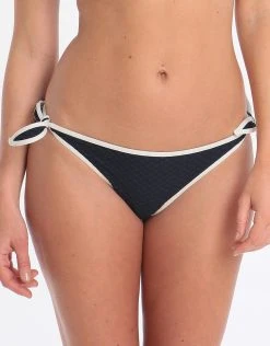 MARIE JO Brigitte Tie Side Bikini Brief - Blue Noir