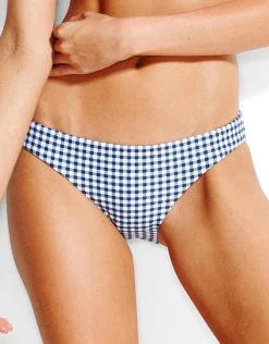 Seafolly Capri Check Hipster Bikini Bottom - Indigo