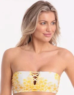 Seafolly Sunflower Tube Bikini Top - Buttercup