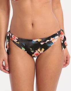 Banana Moon Mandalay Pima Banded Tie Bikini Bottom - Black