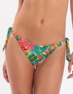 Banana Moon Tropicool Boa Tie Bikini Bottom - Blue