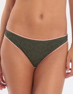 Banana Moon Couture Crochet Breeda Hipster Bikini Bottom - Khaki