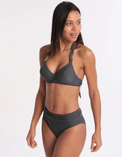 WEST SEVENTY NINE Cup Fitting Bikini Top - Anthracite -Pitusa Shop 78379 WSN 4