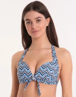 Moontide Tokyo Reversible Banded Tri Bikini Top - Multi