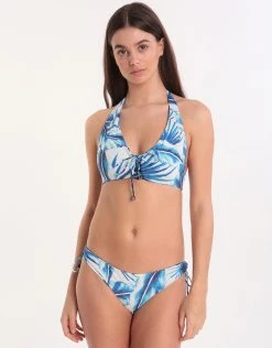 Moontide Tahiti Reversible Lacing Bikini Top- Navy -Pitusa Shop 78931 MT 1 1