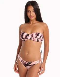 Watercult Batik Beach Loop Side Hipster Bikini Bottom - Pink Sand -Pitusa Shop 79397 WC 1 3
