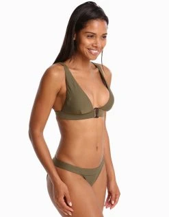 Ted Baker Theea Belted Classic Bikini Bottom - Combat Green -Pitusa Shop 79782 TB 1 4