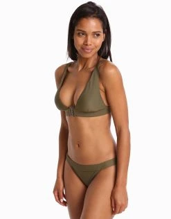 Ted Baker Theea Belted Classic Bikini Bottom - Combat Green -Pitusa Shop 79782 TB 1 5