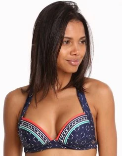 Jets Riviera 50s Moulded Bikini Top - Ink/White