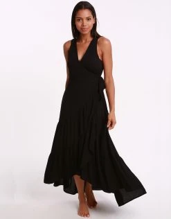 Jets Multi Tie Dress - Black