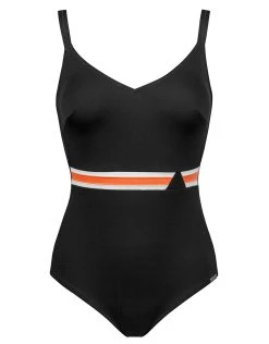 Charmline Apricot Bliss Swimsuit - Black Apricot