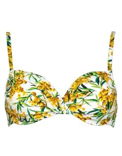 MARYAN MEHLHORN Mimosa Underwired Bikini Top - White Summer