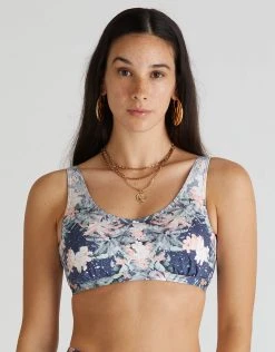 Aqua Blu Indianic Ashley D/DD Cup Bikini Top - Floral