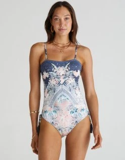 Aqua Blu Indianic Eden One Piece Swimsuit - Floral