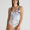 Aqua Blu Indianic Michelle DD/E Cup One Piece Swimsuit - Floral