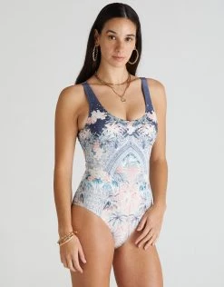 Aqua Blu Indianic Michelle DD/E Cup One Piece Swimsuit - Floral 7 Aqua Blu Indianic Michelle DD/E Cup One Piece Swimsuit - Floral -Pitusa Shop Aqua Blu Indianic A21059IN S