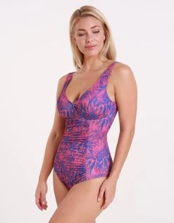 Halocline Ava Longer Length Swimsuit - Radiant Dahlia 7 Halocline Ava Longer Length Swimsuit - Radiant Dahlia -Pitusa Shop Ava Print 3