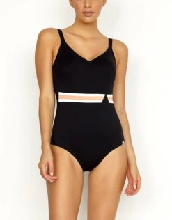 Charmline Apricot Bliss Swimsuit - Black Apricot -Pitusa Shop CHARM OP Apricot FRONT