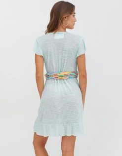 Pitusa Chain Wrap Dress - Aqua 6 Pitusa Chain Wrap Dress - Aqua -Pitusa Shop CWD AQ 1