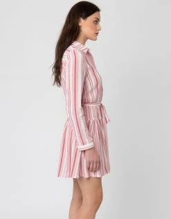 Pia Rossini Calla Dress - White/Red -Pitusa Shop Calla Dress red side