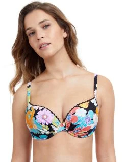 Gottex Profile Rising Sun D Cup Bikini Top - Black