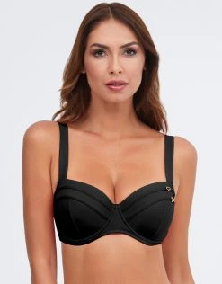 Nuria Ferrer Stella Balcony Bikini Top - Black