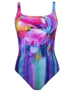Gottex Italian Summer Square Neck Swimsuit - Multi