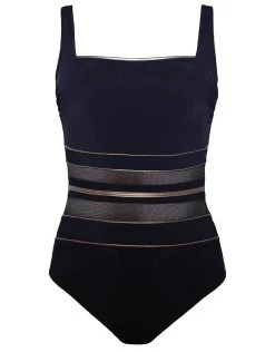 Gottex Onyx Square Neck Swimsuit - Black