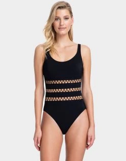 Gottex Cabaret Round Neck Swimsuit - Black