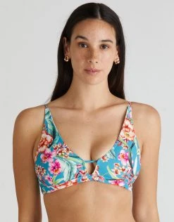 HEAVEN Melody Cara Bralette Bikini Top - Multi