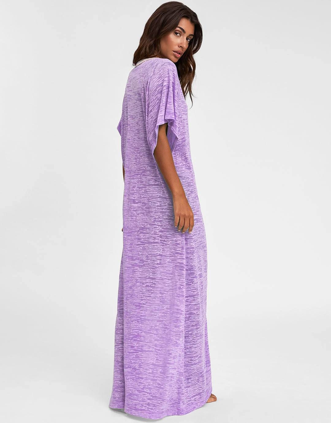 Pitusa Inca Abaya Dress - Lavender 2 Pitusa Inca Abaya Dress - Lavender - Image 2