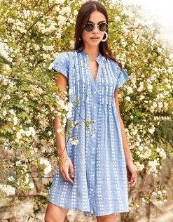 Iconique Malibu Kaftan - Blue Stripe