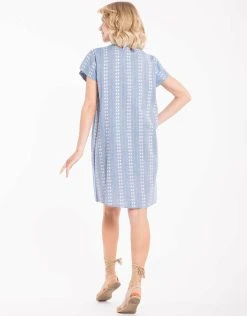 Iconique Malibu Kaftan - Blue Stripe -Pitusa Shop IC22 062 B