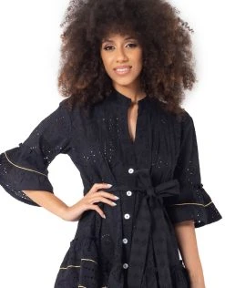 Iconique Aura Mini Dress - Black -Pitusa Shop IC23 013 CLOSE