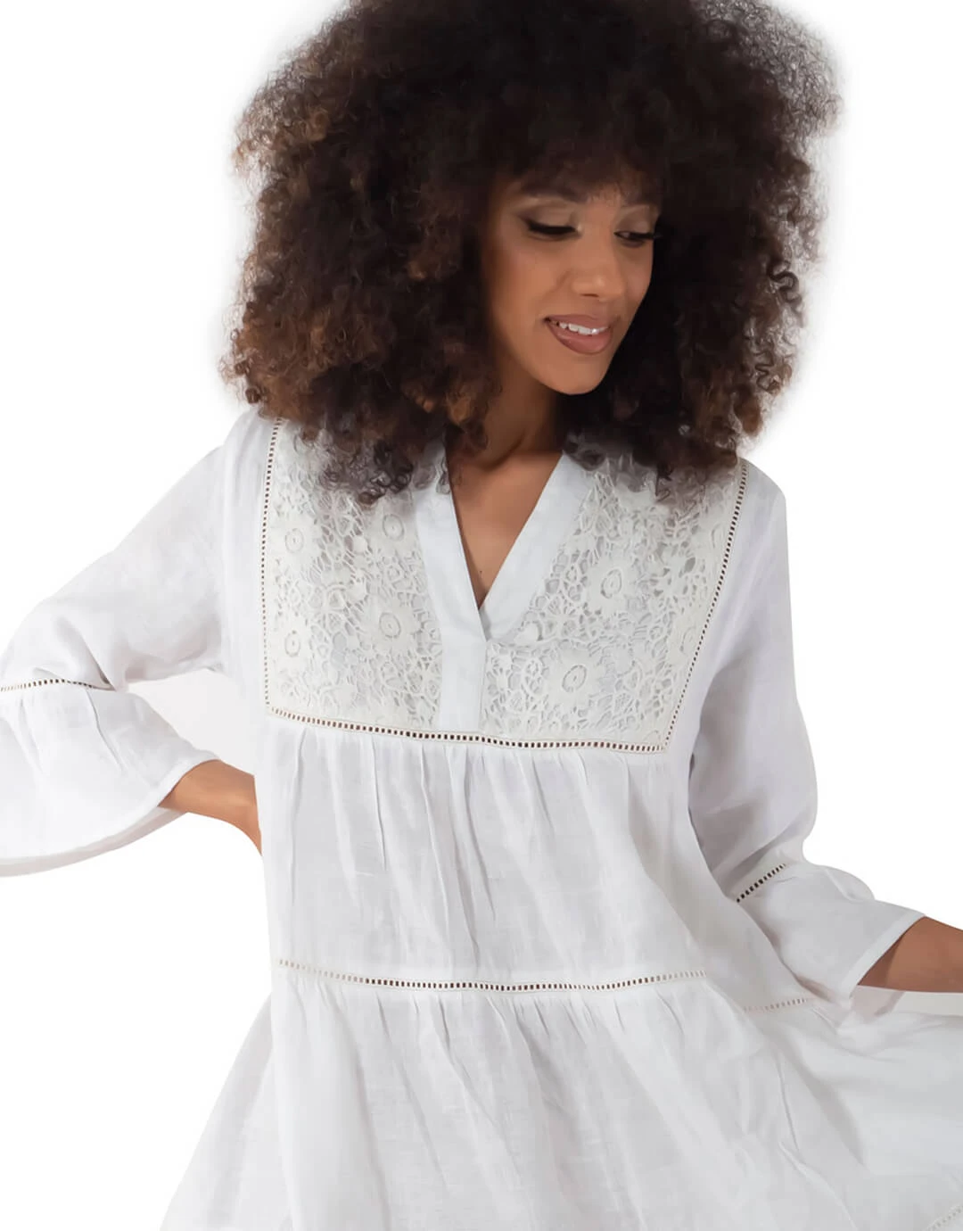 Iconique Dalia Dress - White 4 Iconique Dalia Dress - White - Image 4