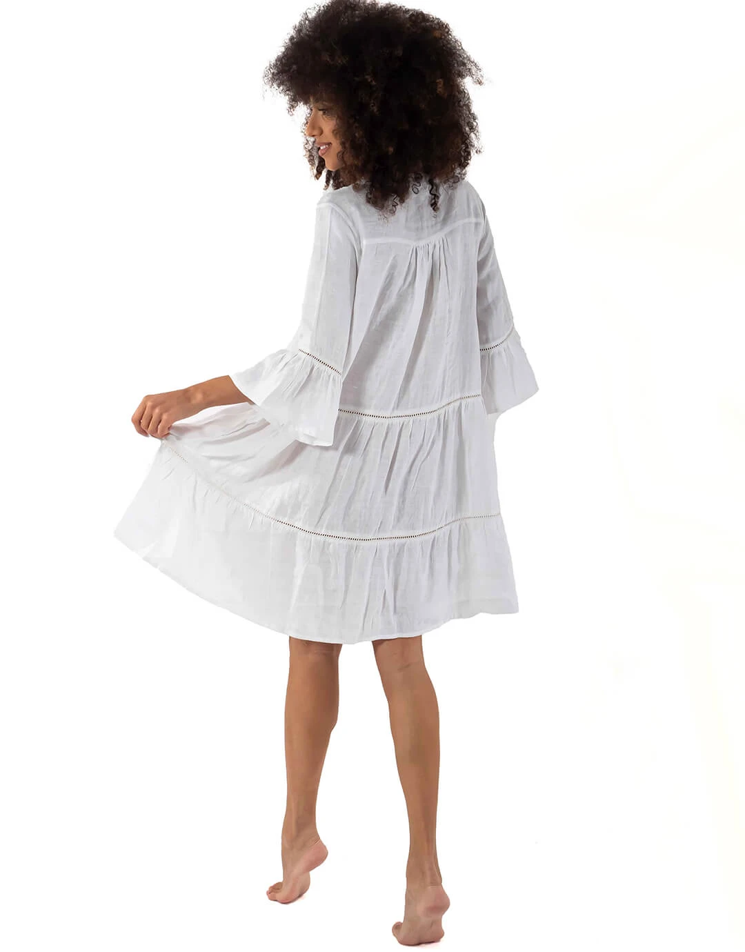 Iconique Dalia Dress - White 3 Iconique Dalia Dress - White - Image 3