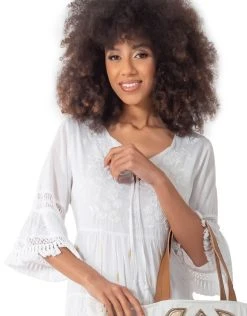 Iconique Viola Maxi Dress - White -Pitusa Shop IC23 026 CLOSE