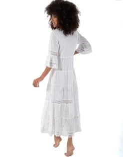 Iconique Viola Maxi Dress - White -Pitusa Shop IC23 026 b