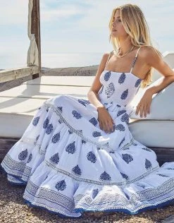 Iconique Joy Bandeau Maxi Dress - Blue