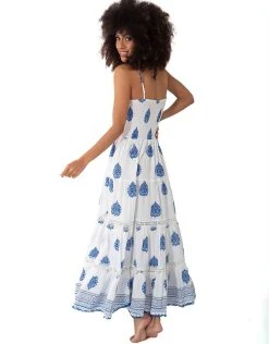 Iconique Joy Bandeau Maxi Dress - Blue 7 Iconique Joy Bandeau Maxi Dress - Blue -Pitusa Shop IC23 064 b