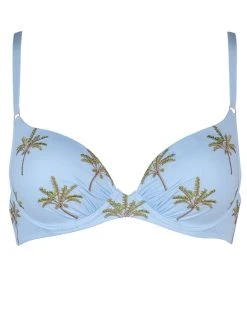 Watercult Island Souvenir Underwired Bikini Top - Sky